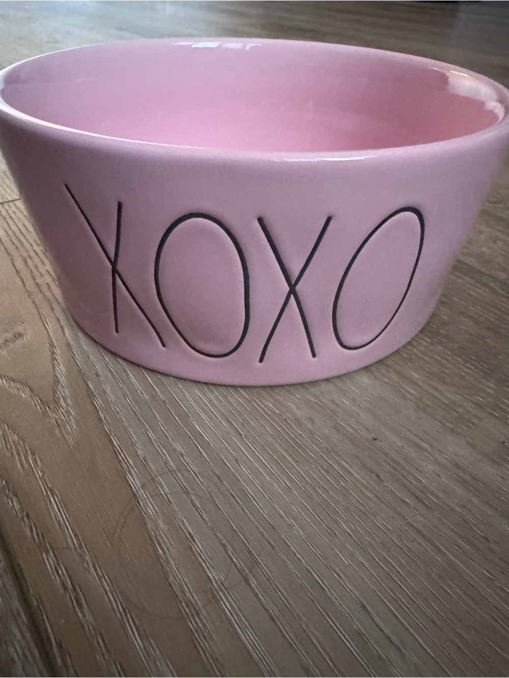 Rae Dunn XOXO Pink Ceramic Decorative Bowl - artisan by magenta 213